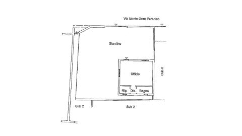 Planimetria della casa Comunale sita in via Monte Gran Paradiso Planimetria della casa Comunale sita in via Monte Gran Paradiso