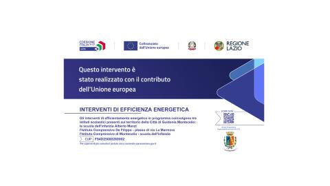 FESR (Fondo Europeo di Sviluppo Regionale ) – Obblighi di Comunicazione – Interventi di Efficienza Energetica FESR (Fondo Europeo di Sviluppo Regionale ) – Obblighi di Comunicazione – Interventi di Efficienza Energetica