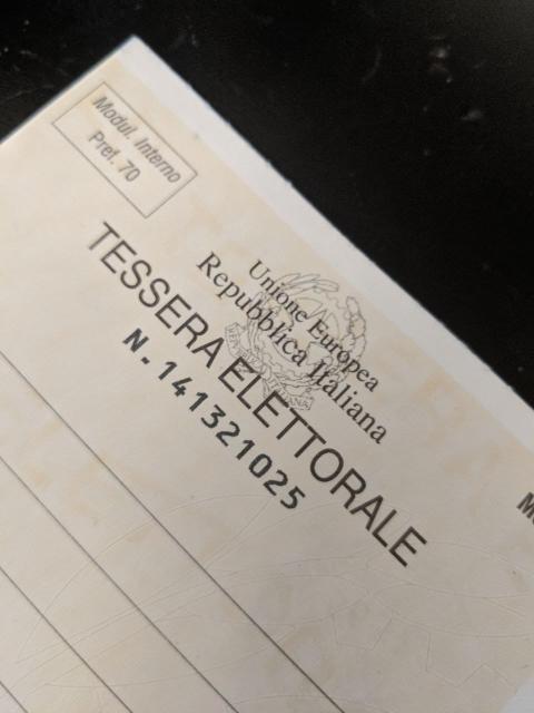 tessera elettorale