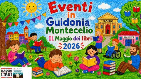 Bambini e Adulti che leggono insieme su un prato fiorito